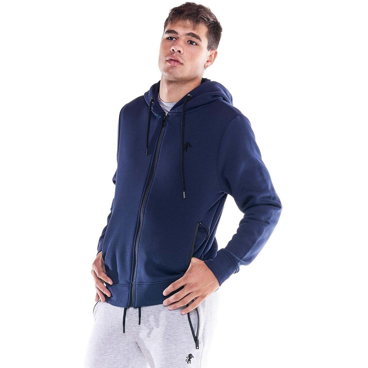 Leone 1947 Îmbracaminte Man Hoody Full Zip Soft Basic