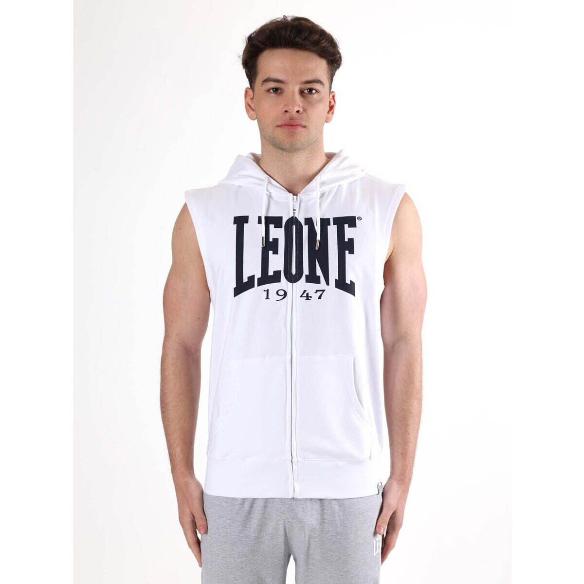 Leone 1947 Îmbracaminte Man Hoody Sleeveless Big Logo