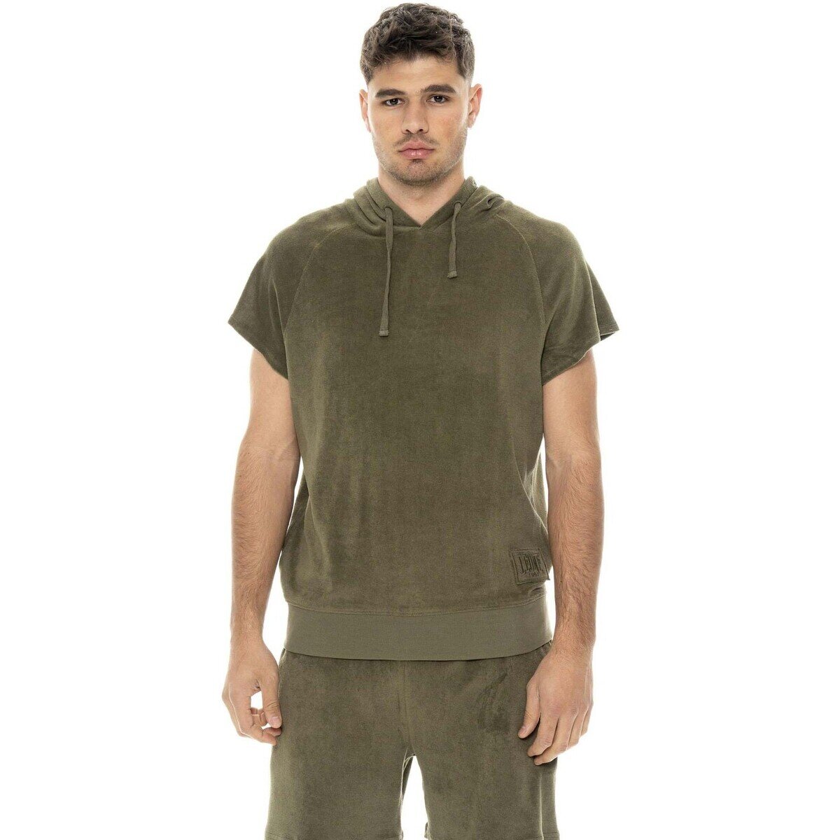 Leone 1947 Îmbracaminte Man Hoody Sleeveless Natural
