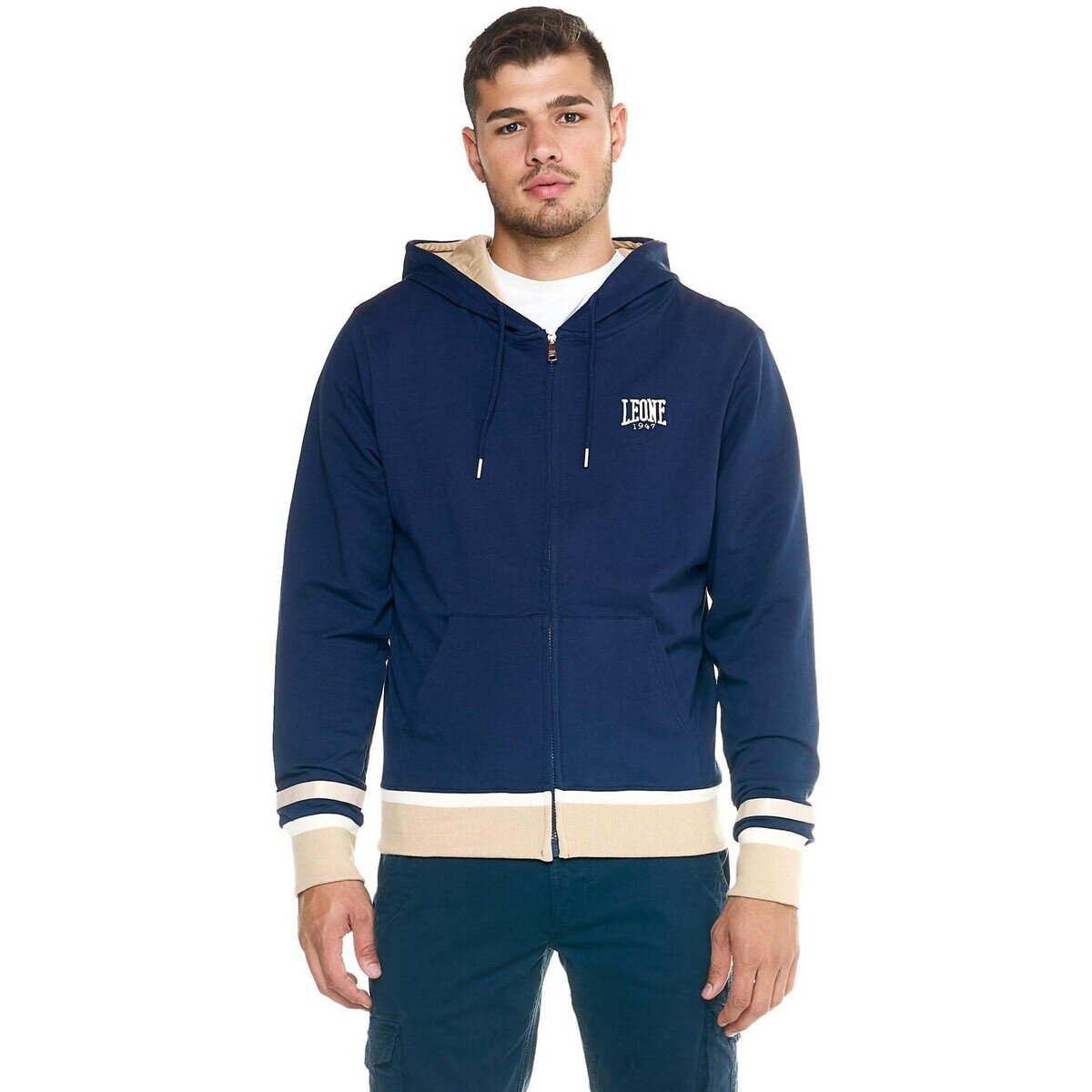 Leone 1947 Îmbracaminte Man Hoody Sweashirt Full Zip Retro