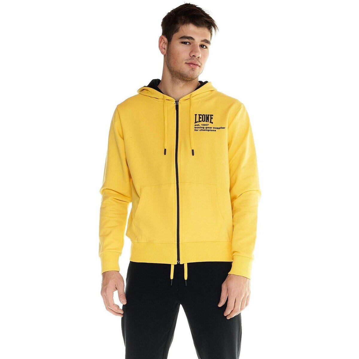 Leone 1947 Îmbracaminte Man Hoody Sweatshirt Full Zip Over Active