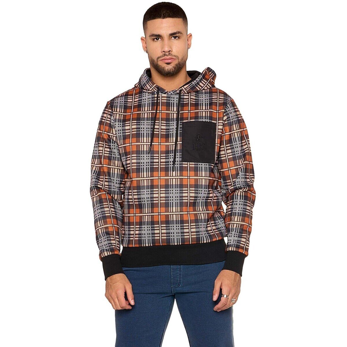 Leone 1947 Îmbracaminte Man Hoody Tartan Metropolitan