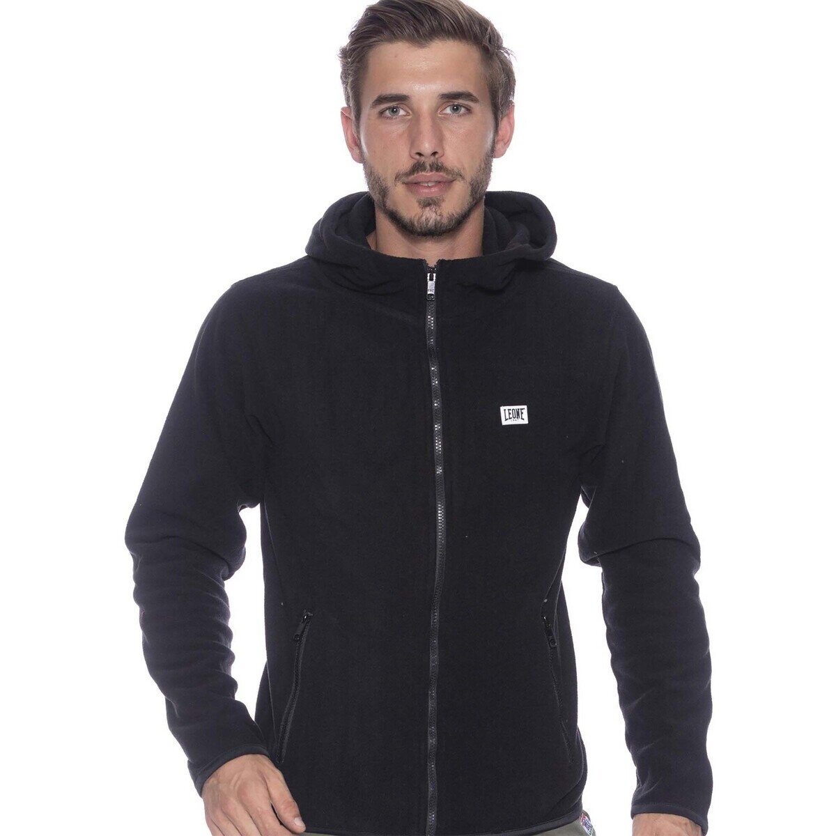 Leone 1947 Îmbracaminte Man Hoody Zipped Polar Fleece