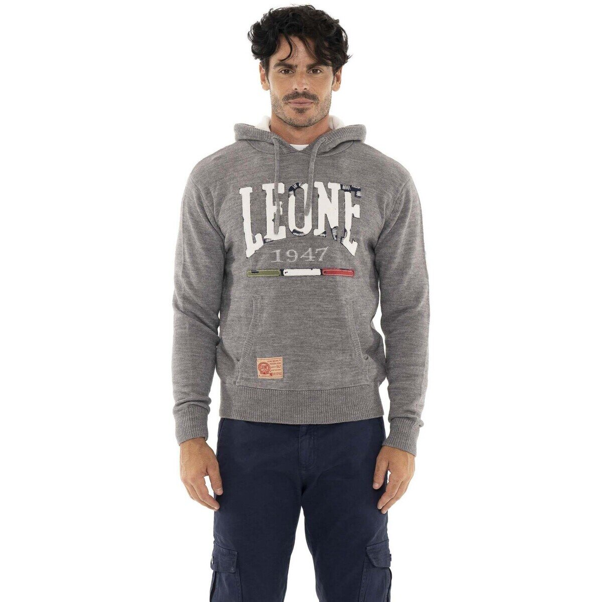 Leone 1947 Îmbracaminte Man Knitted Hoody Soft Basic