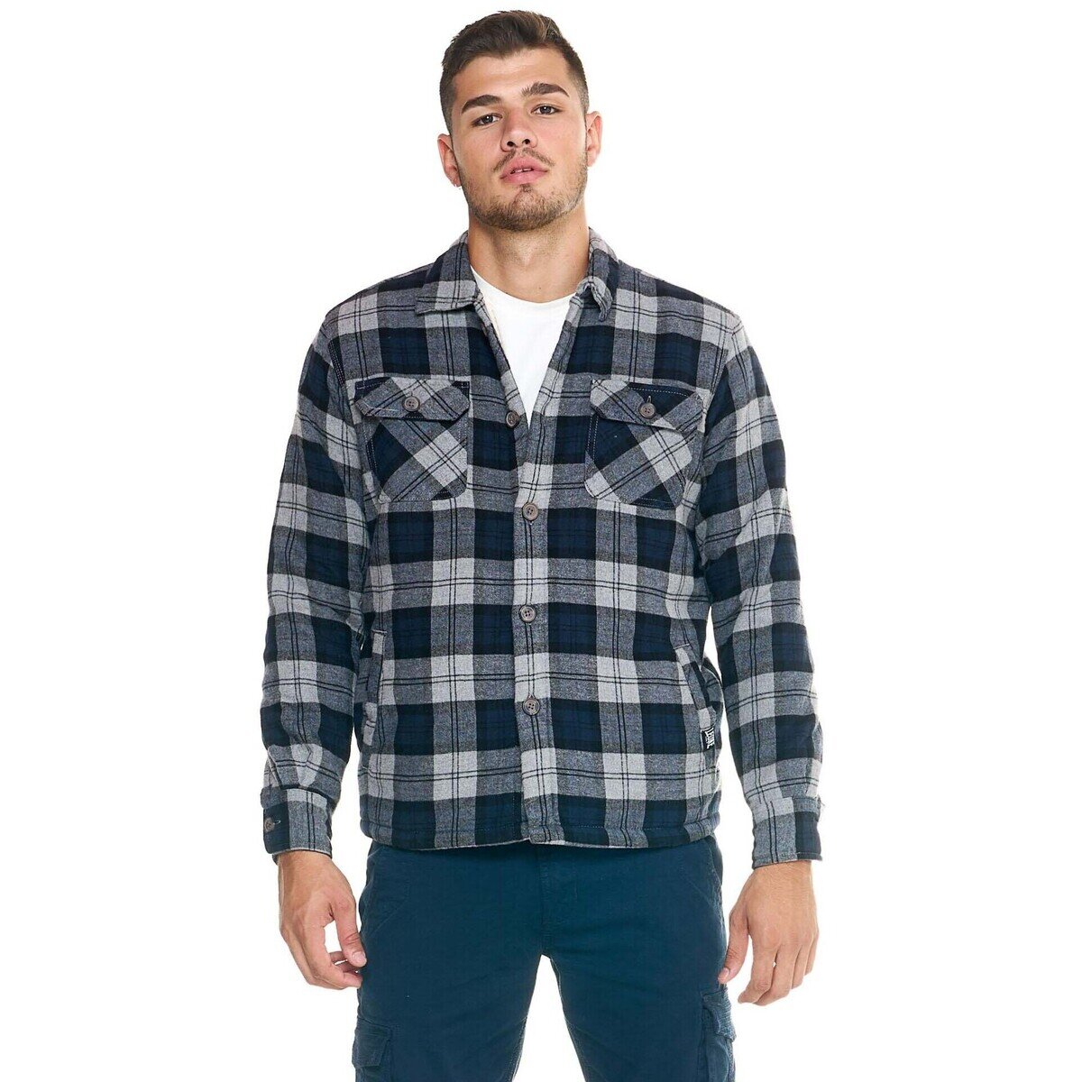 Leone 1947 Îmbracaminte Man Shirt With Sherpa Lifestyle