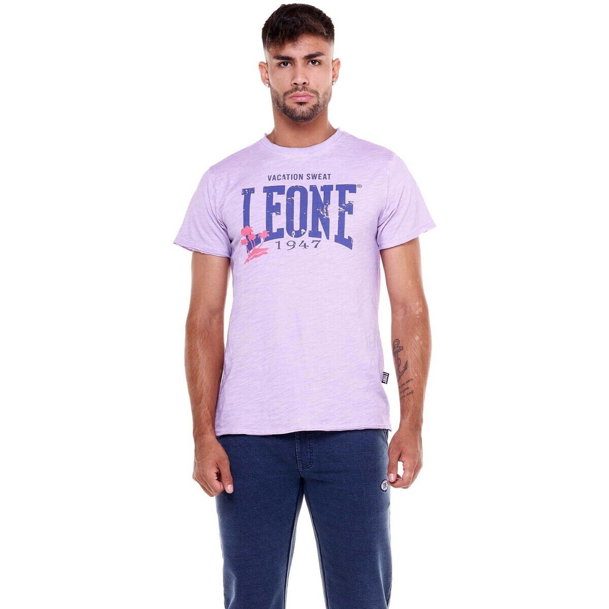 Leone 1947 Îmbracaminte Man Short Sleeves Beach