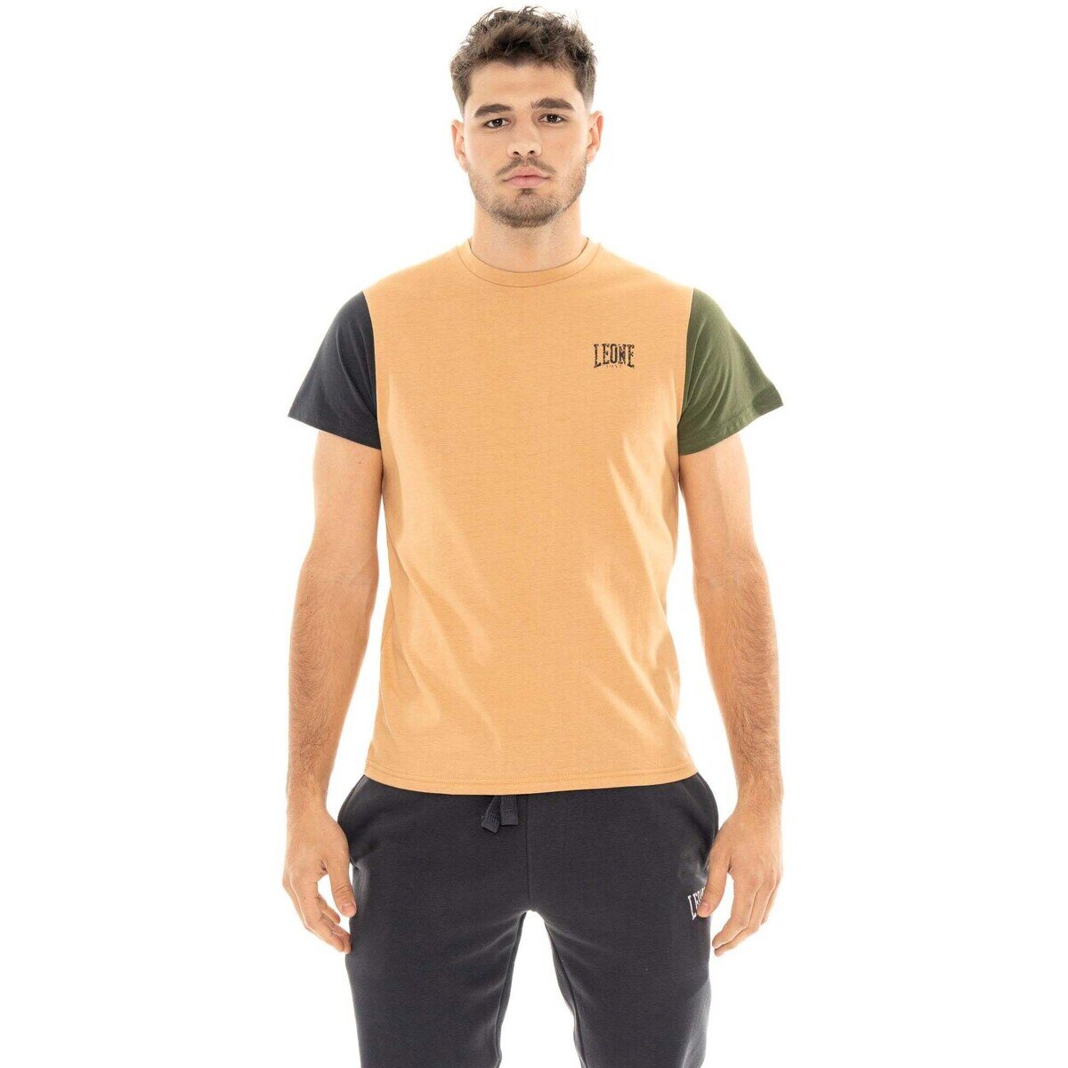 Leone 1947 Îmbracaminte Man Short Sleeves Color Block