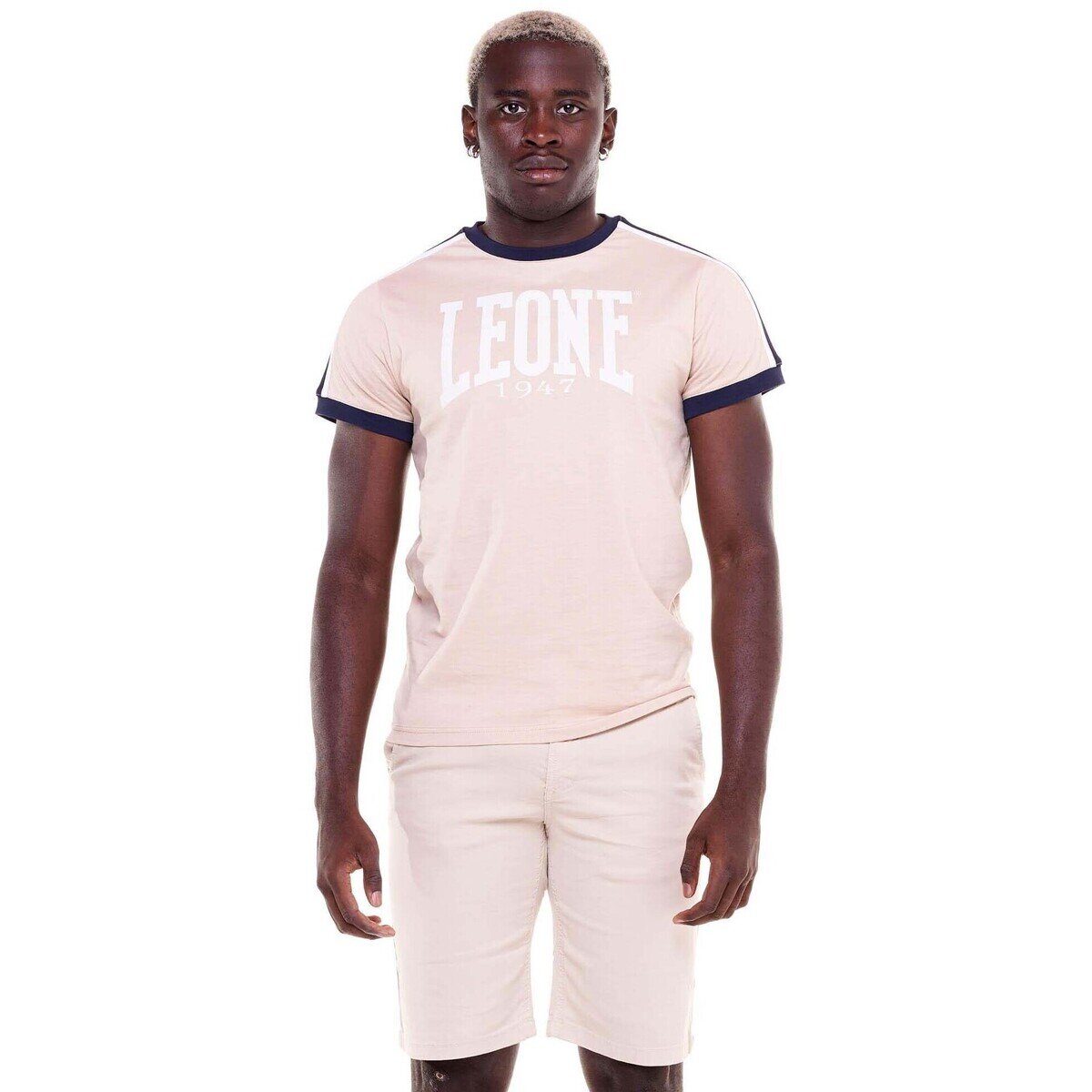 Leone 1947 Îmbracaminte Man Short Sleeves Earth Tones
