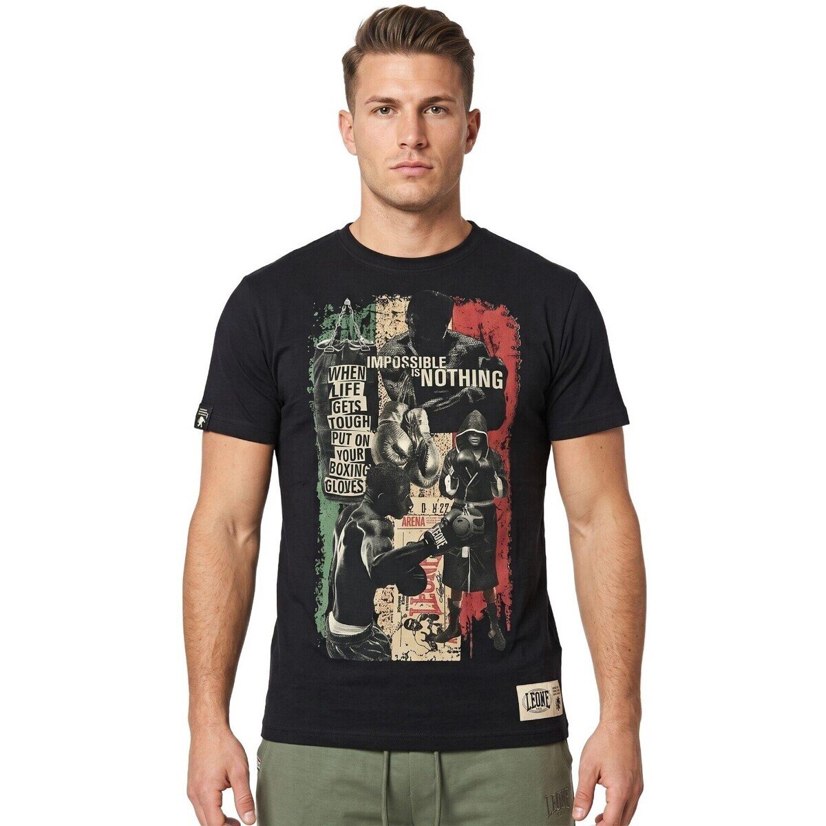 Leone 1947 Îmbracaminte Man Short Sleeves Fight Club