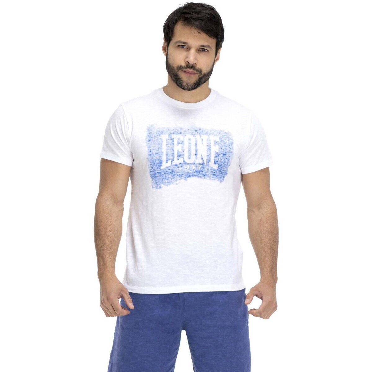 Leone 1947 Îmbracaminte Man Short Sleeves Indigo