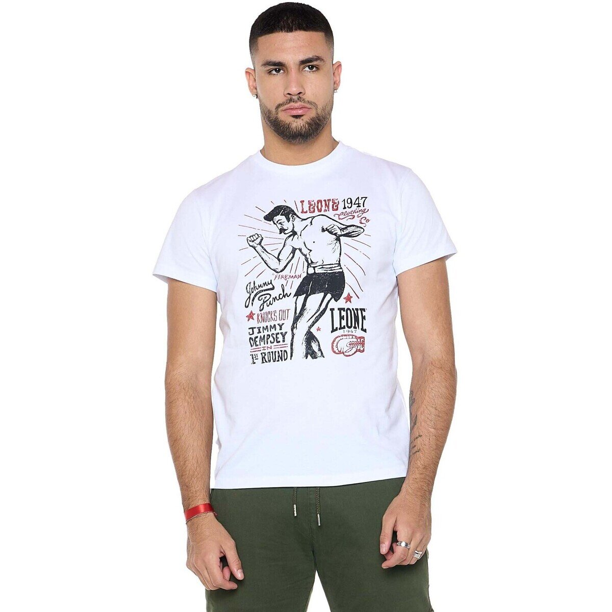 Leone 1947 Îmbracaminte Man Short Sleeves Metropolitan