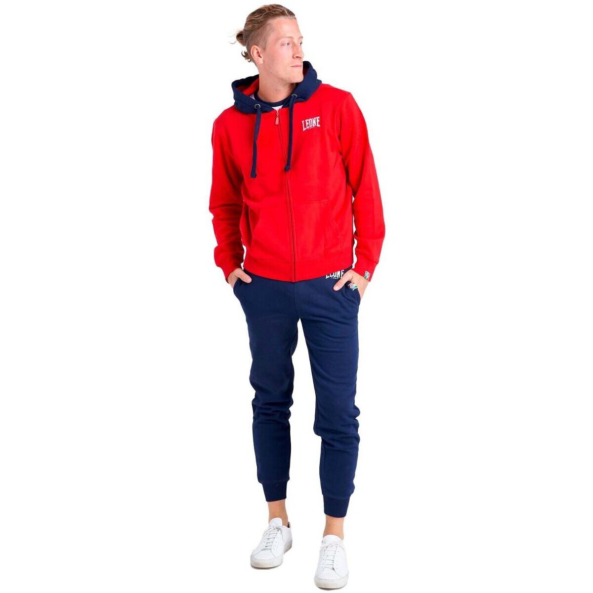 Leone 1947 Îmbracaminte Man Suit Fleece Hoody Zipped