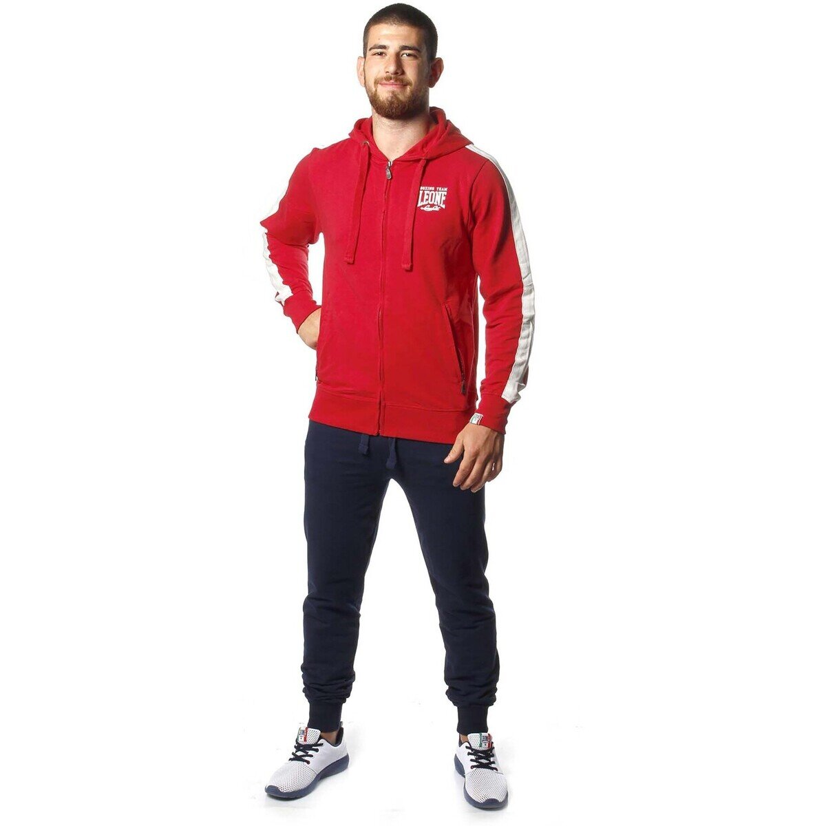 Leone 1947 Îmbracaminte Man Suit Hoody Jumper Striped