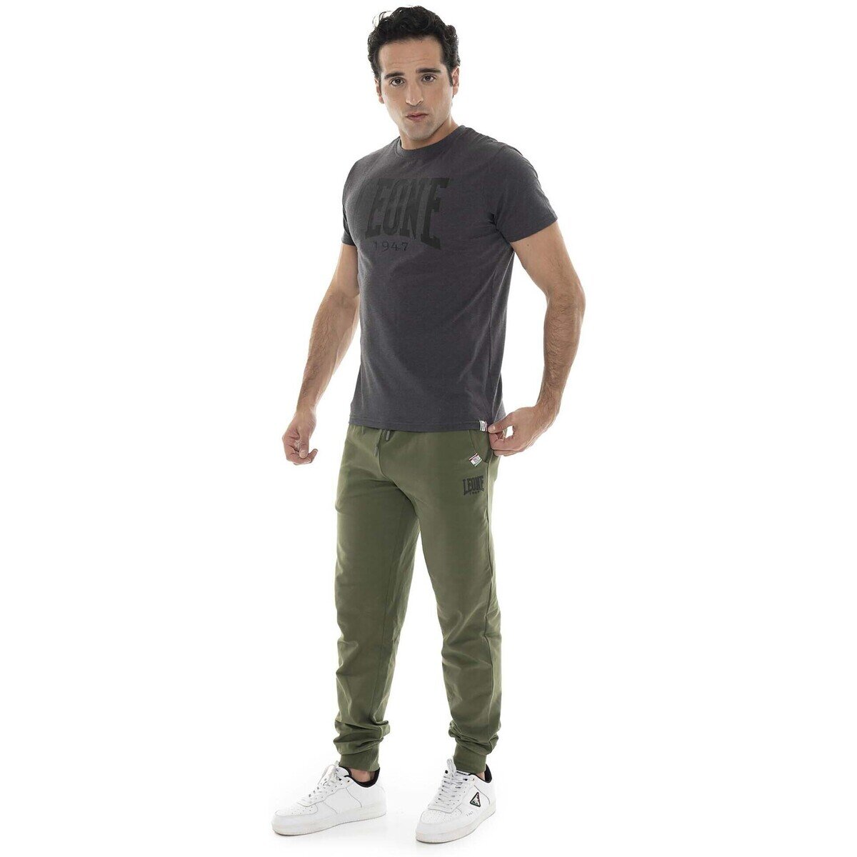 Leone 1947 Îmbracaminte Man Sweatpants Basic Small Logo