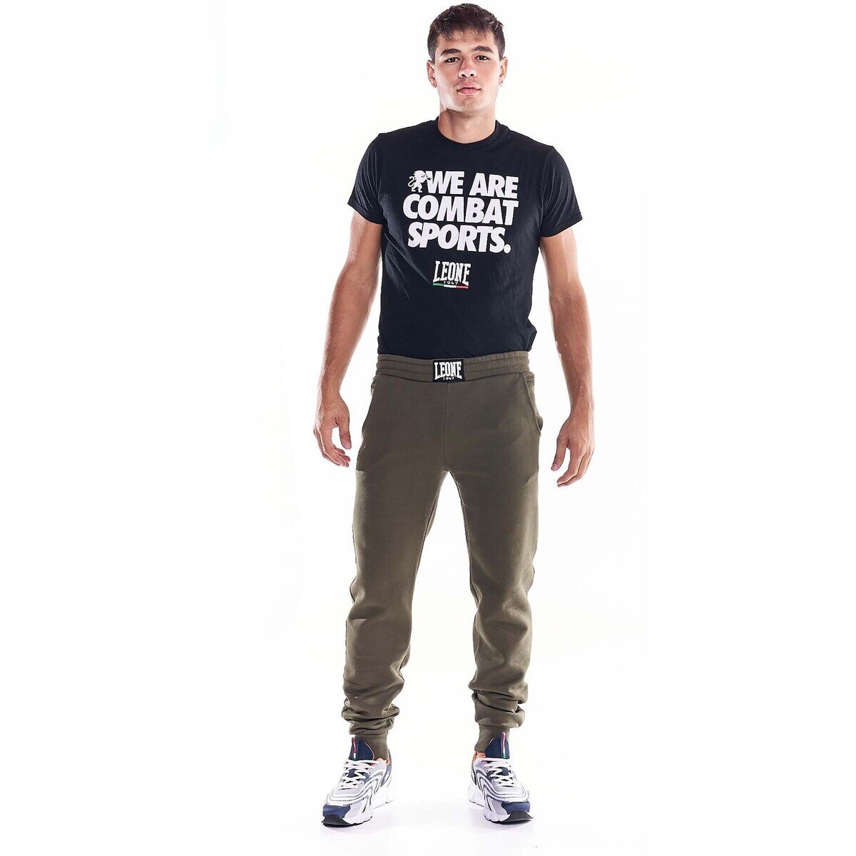 Leone 1947 Îmbracaminte Man Sweatpants Earth Tones