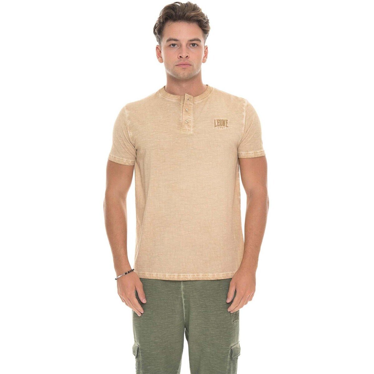 Leone 1947 Îmbracaminte Man T-Shirt Short Sleeves Old Wash