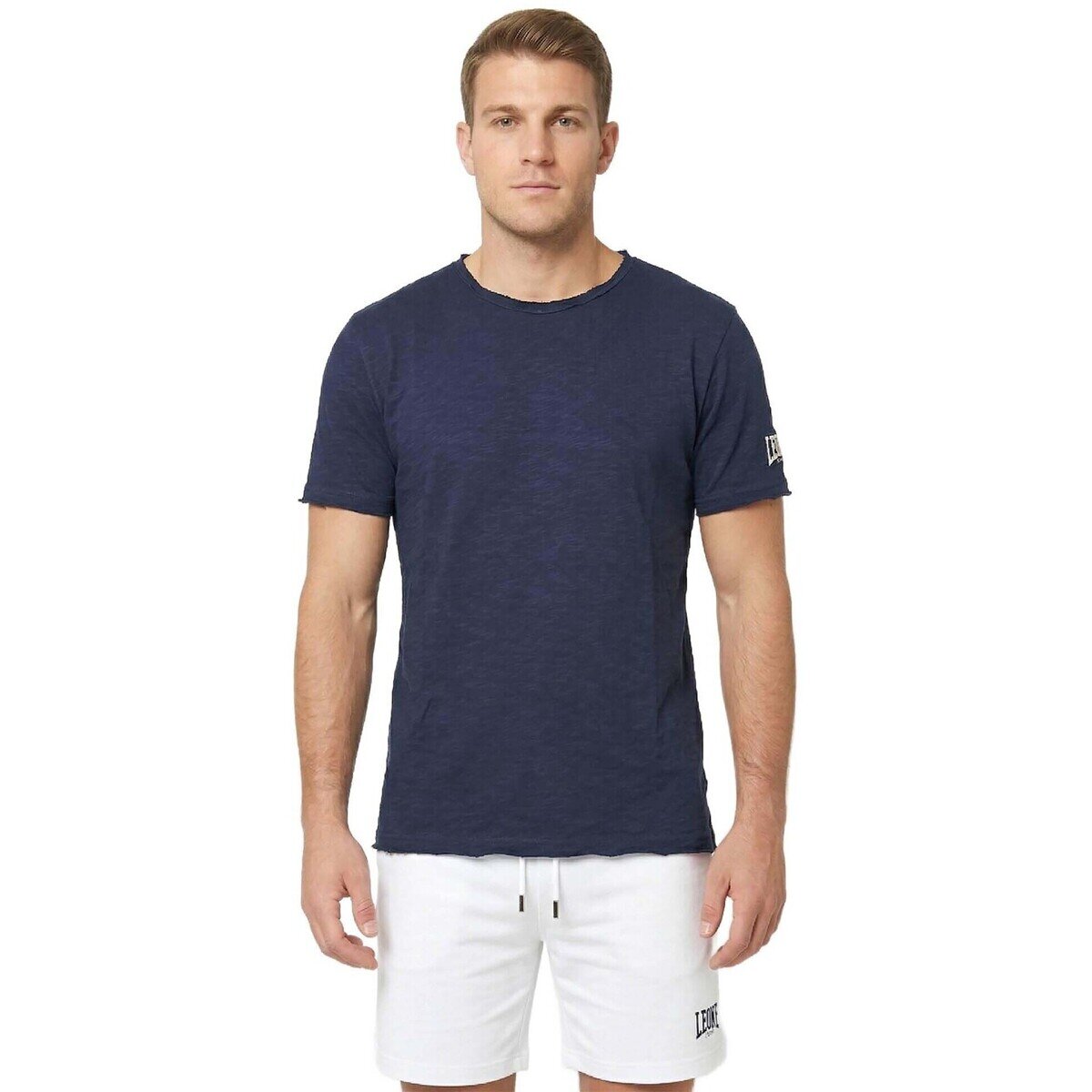 Leone 1947 Îmbracaminte Man T-Shirt Short Sleeves Slub Small Logo