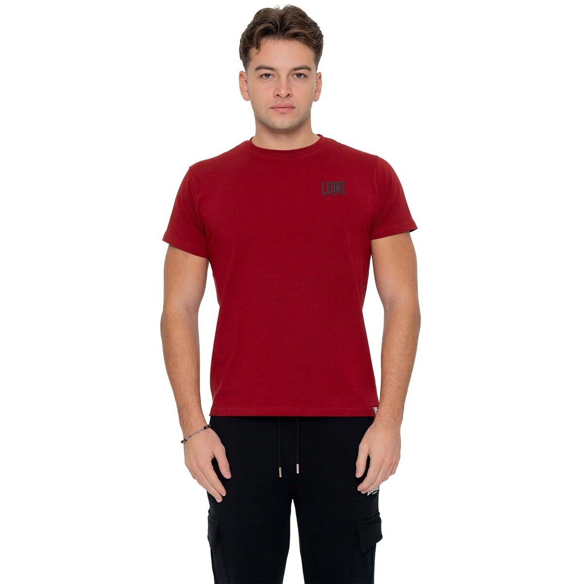 Leone 1947 Îmbracaminte Man T-Shirt Short Sleeves Small Logo