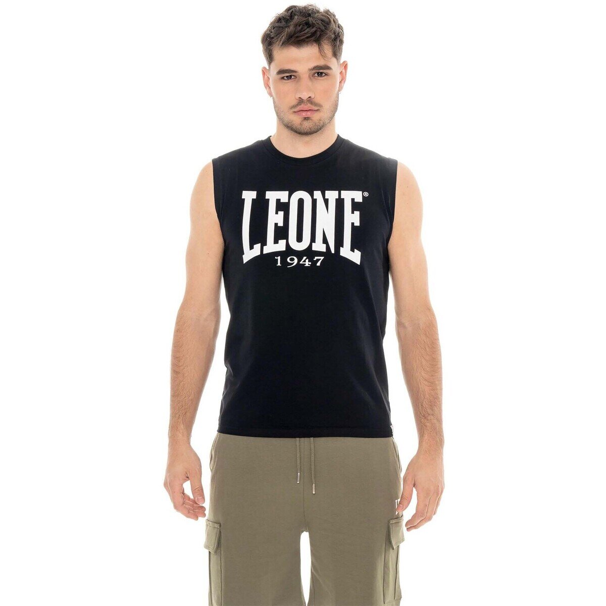 Leone 1947 Îmbracaminte Man T-Shirt Sleeveless Big Logo