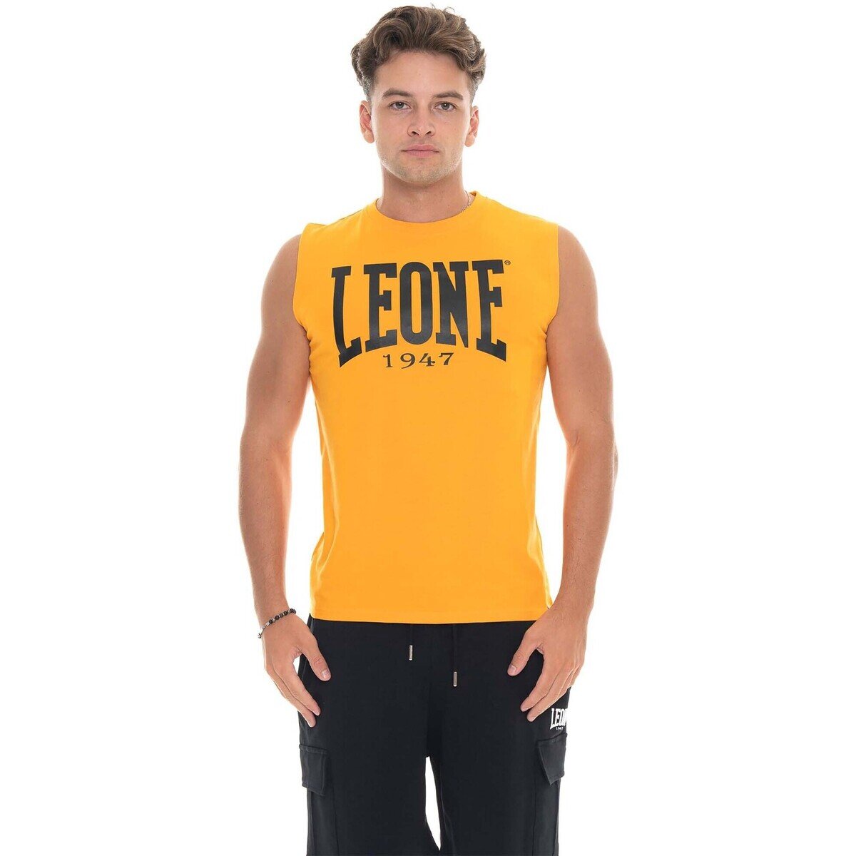 Leone 1947 Îmbracaminte Man T-Shirt Sleeveless Big Logo