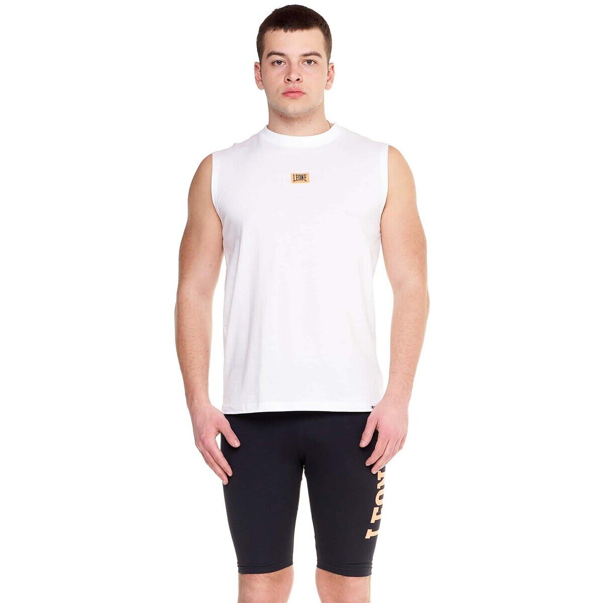 Leone 1947 Îmbracaminte Man T-Shirt Sleveless Fight Fluo