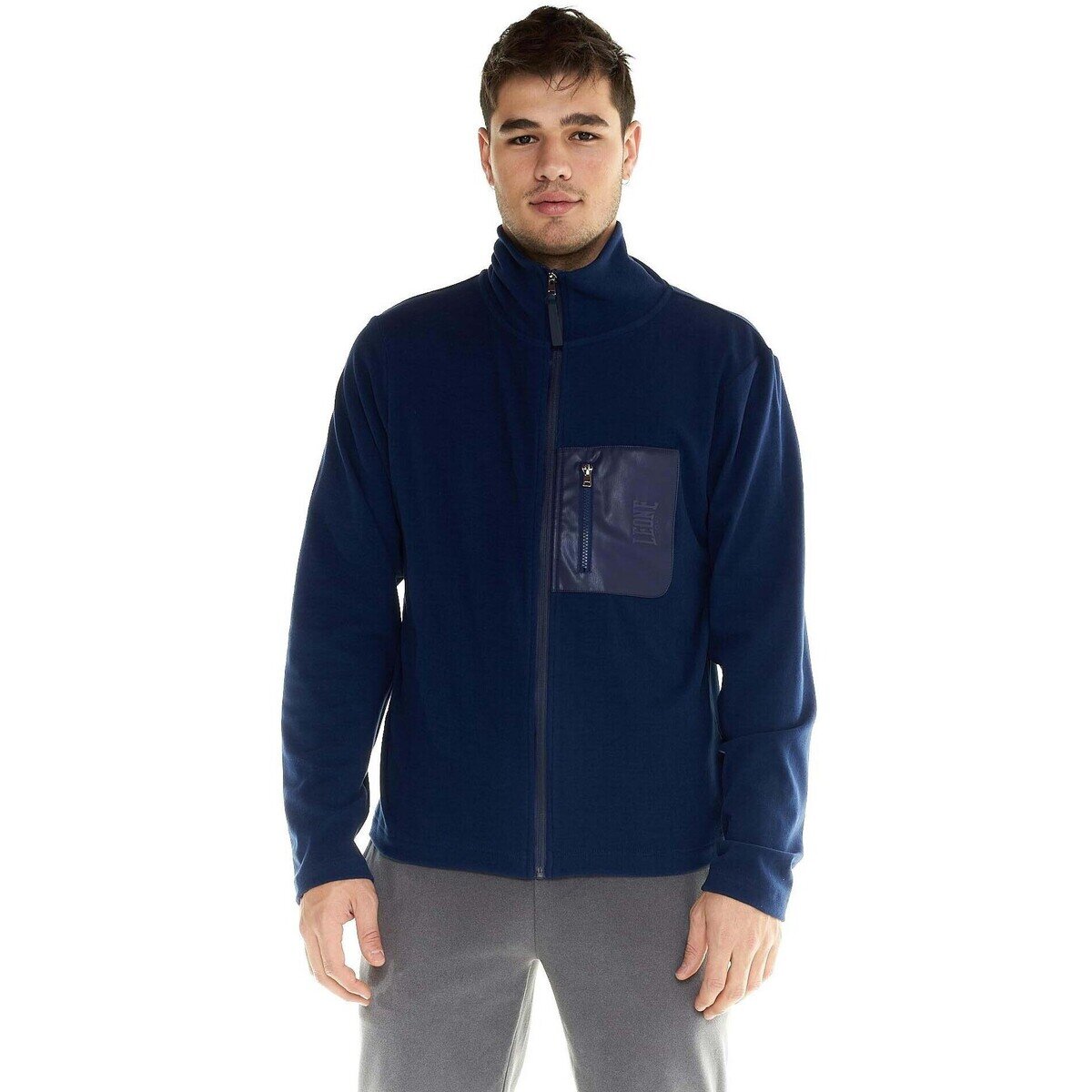 Leone 1947 Îmbracaminte Man Wool Sweatshirt Full Zip Lifestyle