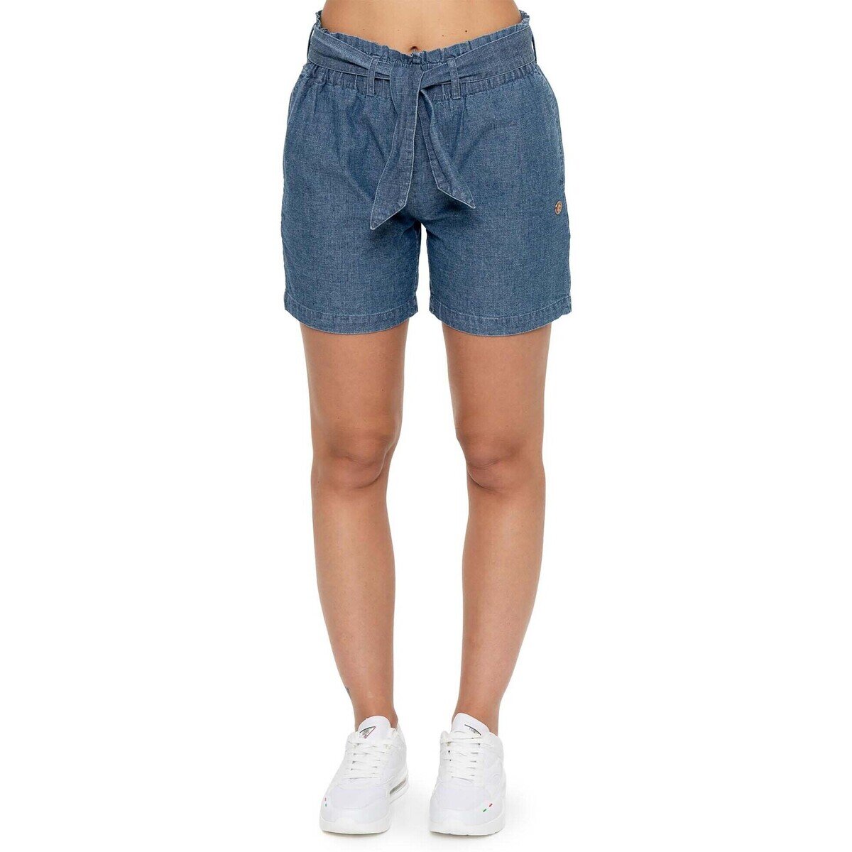 Leone 1947 Îmbracaminte Woman Chambray Short Urban Safari