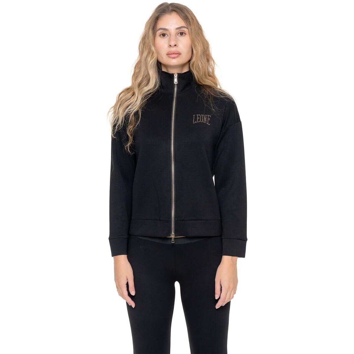 Leone 1947 Îmbracaminte Woman Full Zip Gold Studs