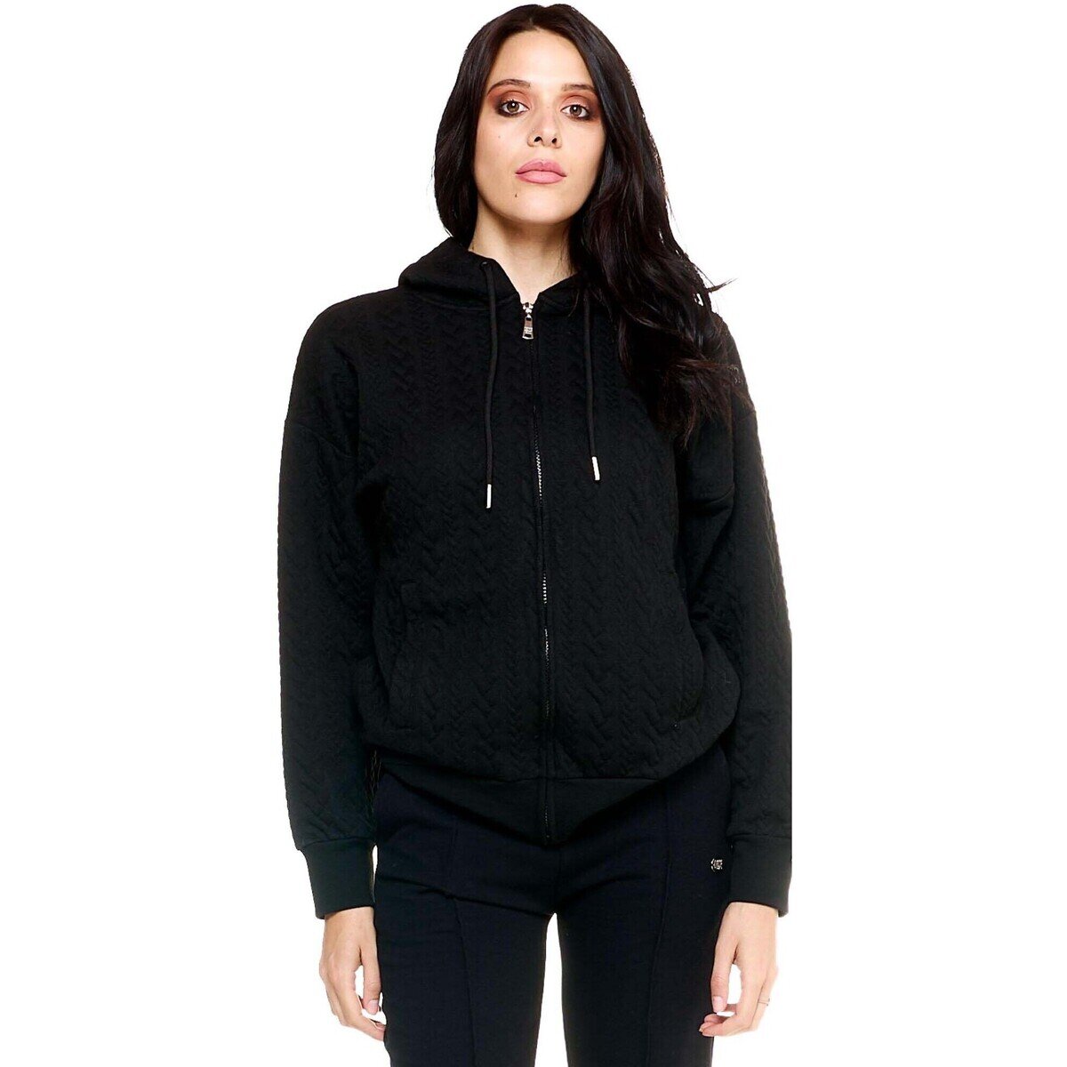Leone 1947 Îmbracaminte Woman Hoody Corduroy Over Greyss