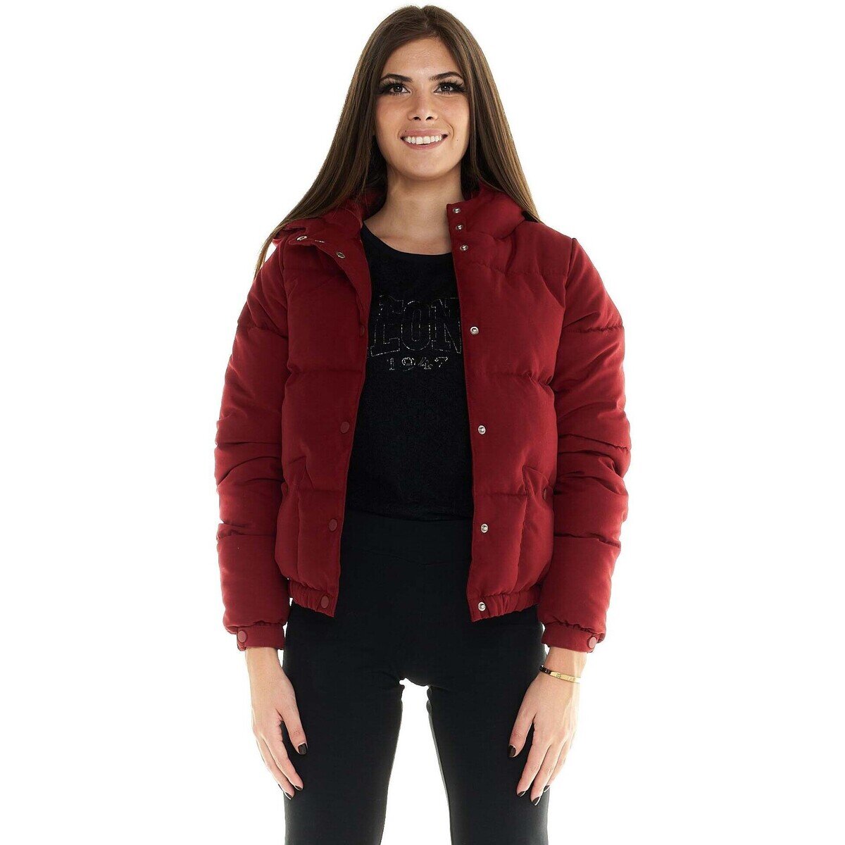 Leone 1947 Îmbracaminte Woman Hoody Crop Jacket Scooter