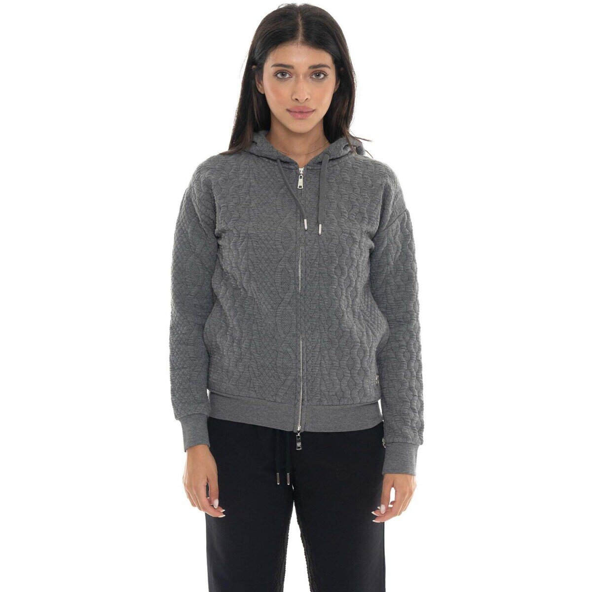 Leone 1947 Îmbracaminte Woman Hoody Full Zip Braid