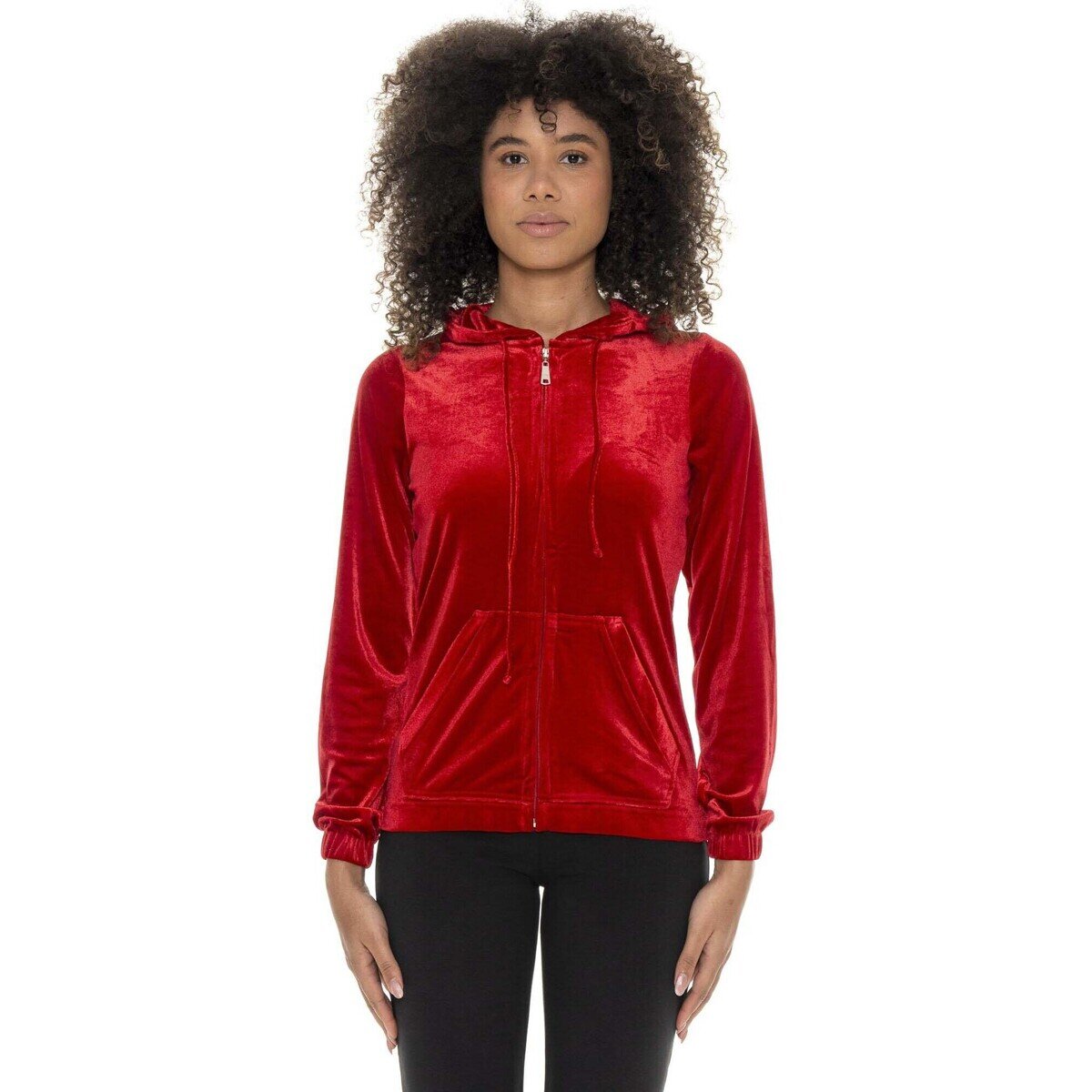 Leone 1947 Îmbracaminte Woman Hoody Full Zip Chenille Scooter