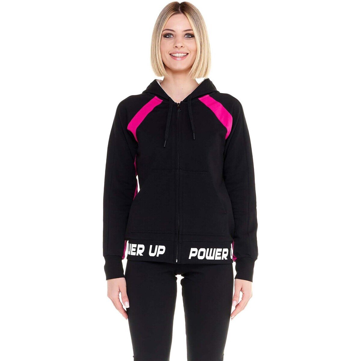 Leone 1947 Îmbracaminte Woman Hoody Full Zip Neon