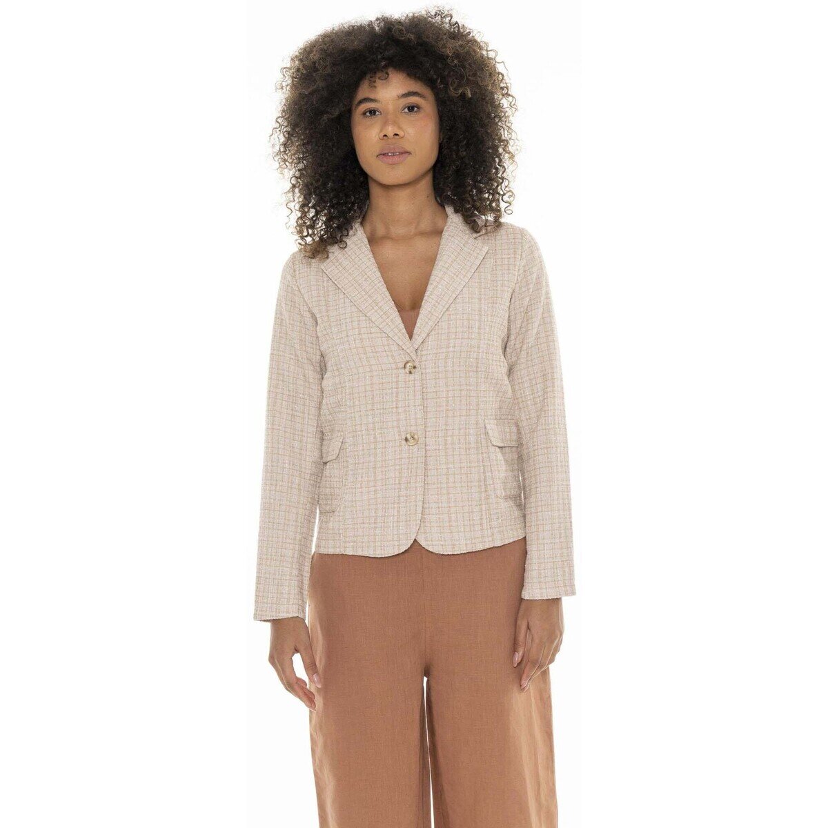 Leone 1947 Îmbracaminte Woman Jackets Bouclè Chic Boxing