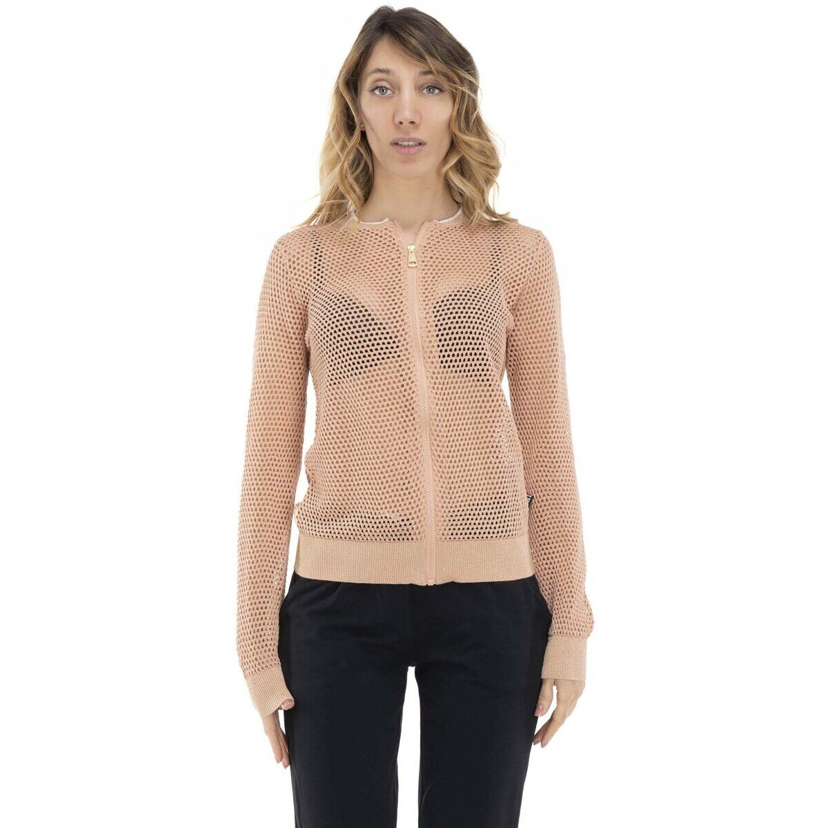 Leone 1947 Îmbracaminte Woman Knitted Full Zip Earth Tones