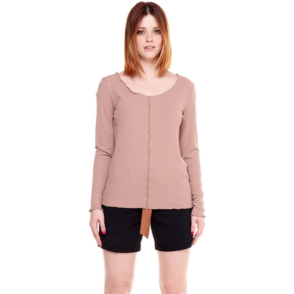Leone 1947 Îmbracaminte Woman Long Sleeves T-Shirt Earth Tones