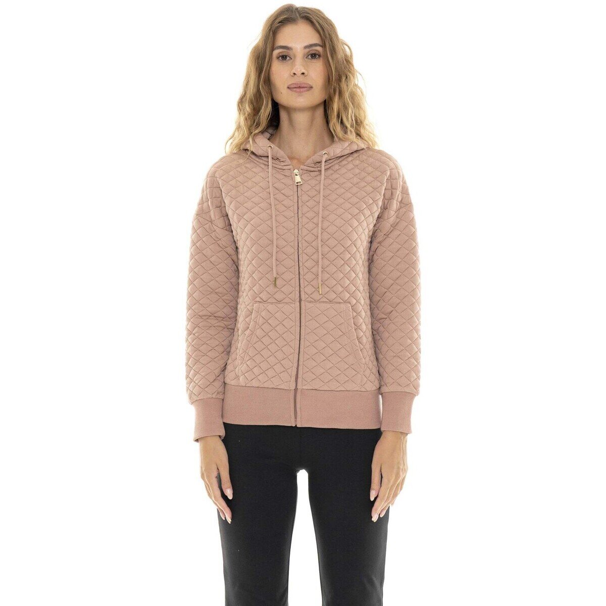 Leone 1947 Îmbracaminte Woman Quilted Hoody Relaxed