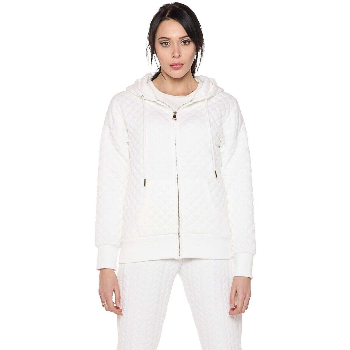 Leone 1947 Îmbracaminte Woman Quilted Hoody Relaxed