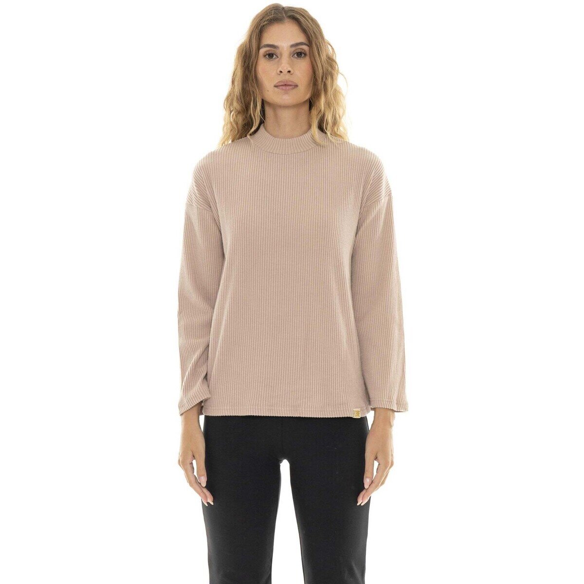 Leone 1947 Îmbracaminte Woman Rib High Collar Relaxed