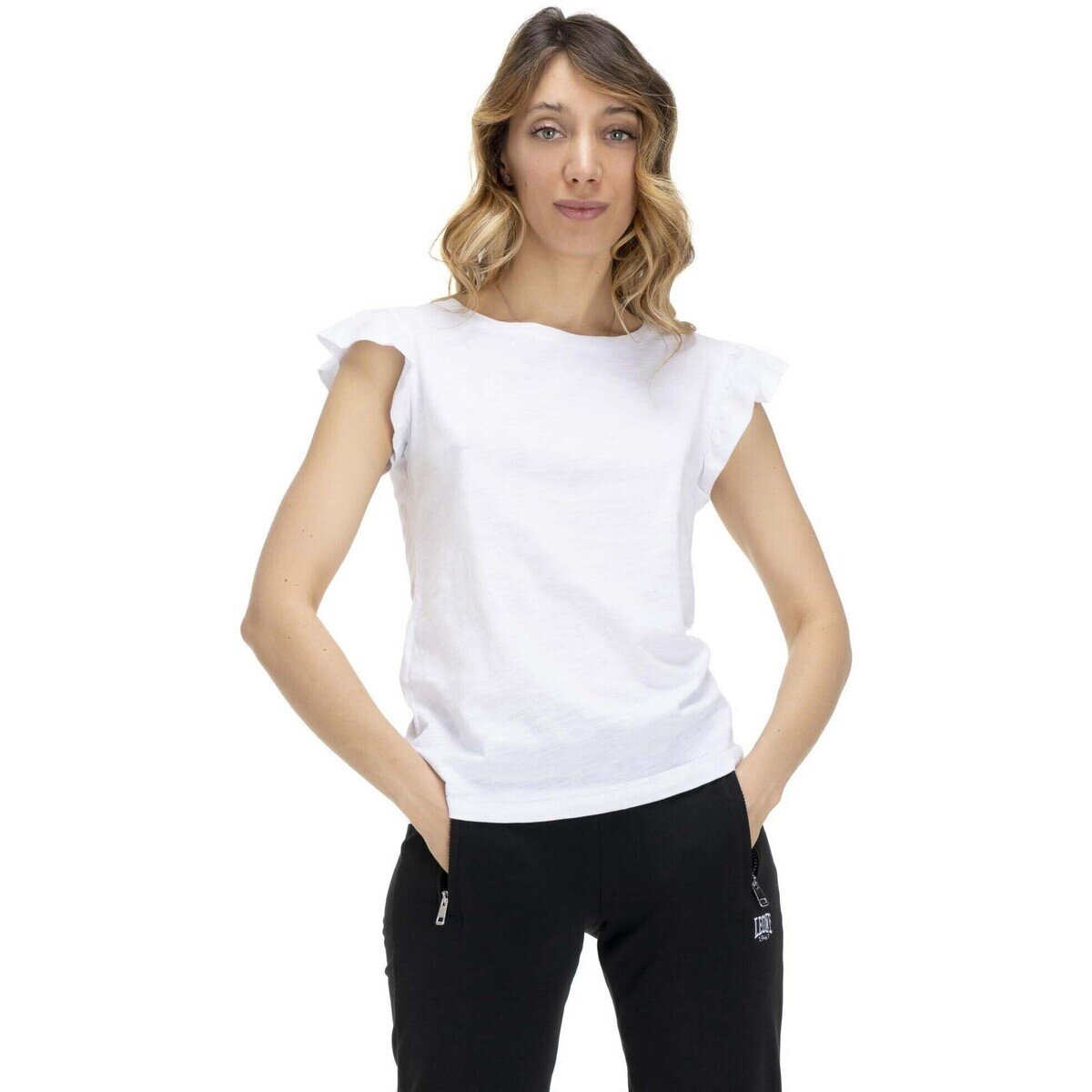 Leone 1947 Îmbracaminte Woman Short Sleeves Earth Tones