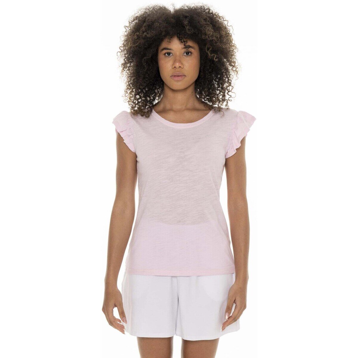 Leone 1947 Îmbracaminte Woman Short Sleeves Earth Tones