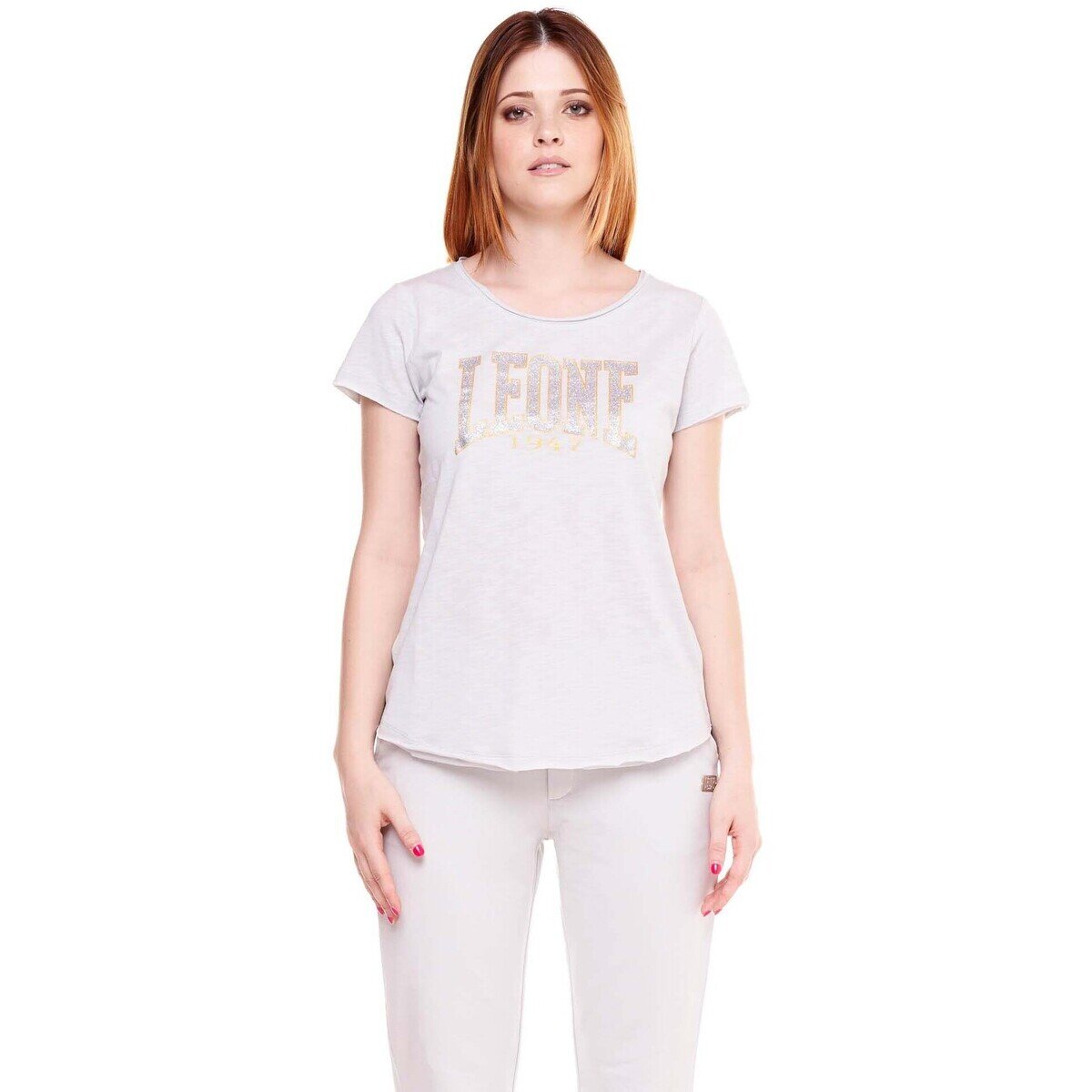 Leone 1947 Îmbracaminte Woman Short Sleeves Gold Silver