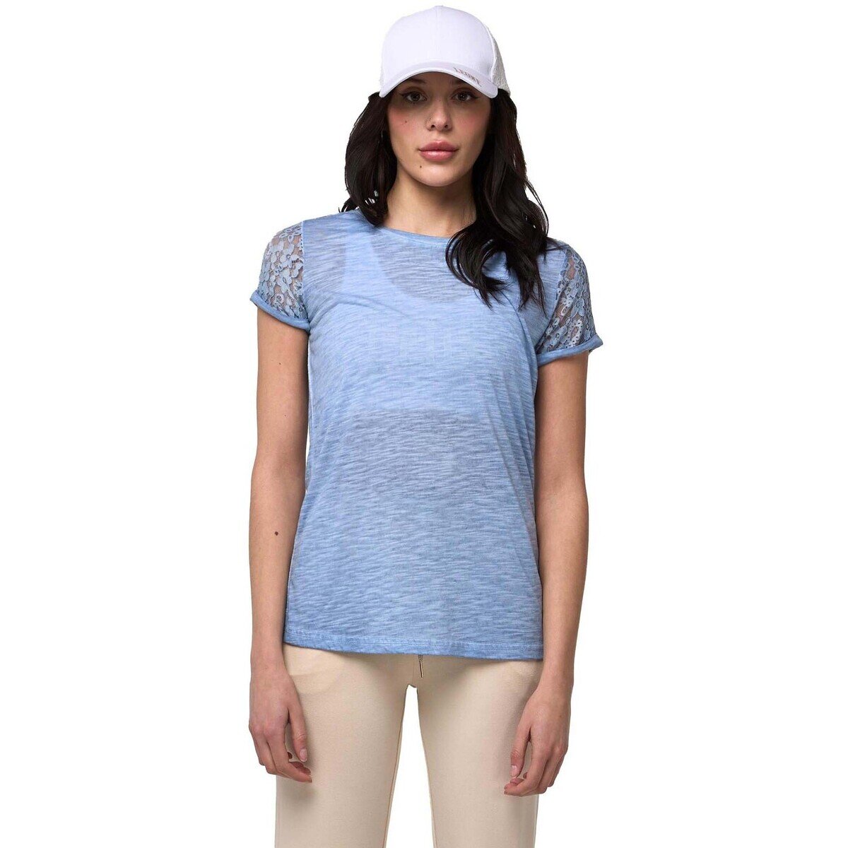 Leone 1947 Îmbracaminte Woman Short Sleeves Lace