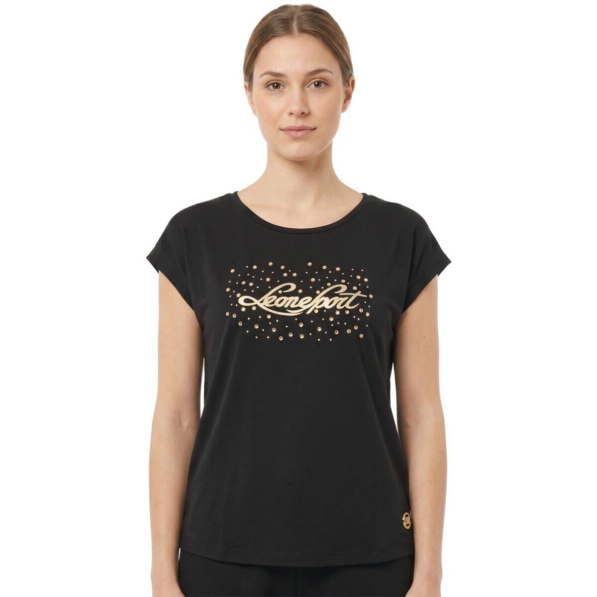 Leone 1947 Îmbracaminte Woman Short Sleeves Luxury Gold