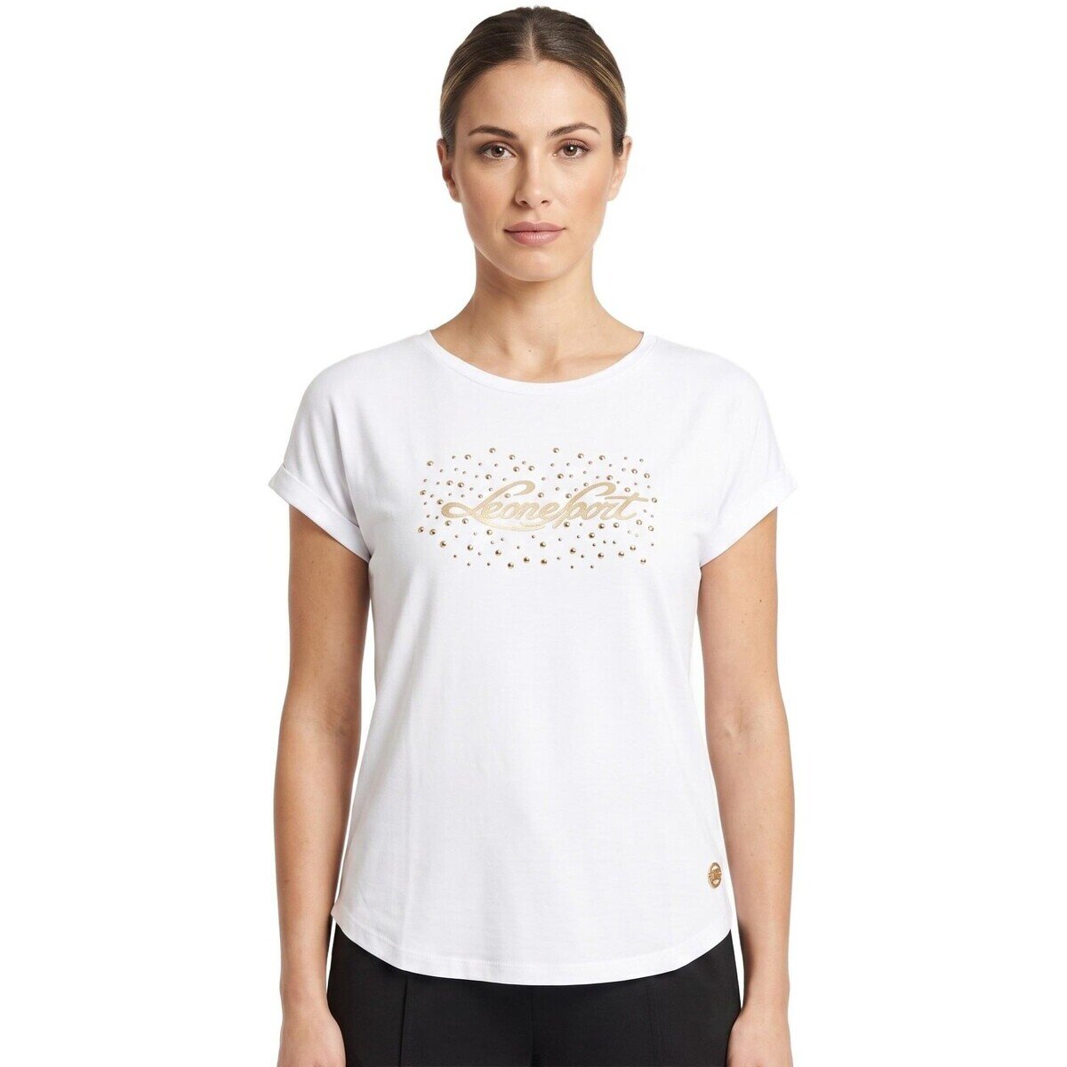 Leone 1947 Îmbracaminte Woman Short Sleeves Luxury Gold