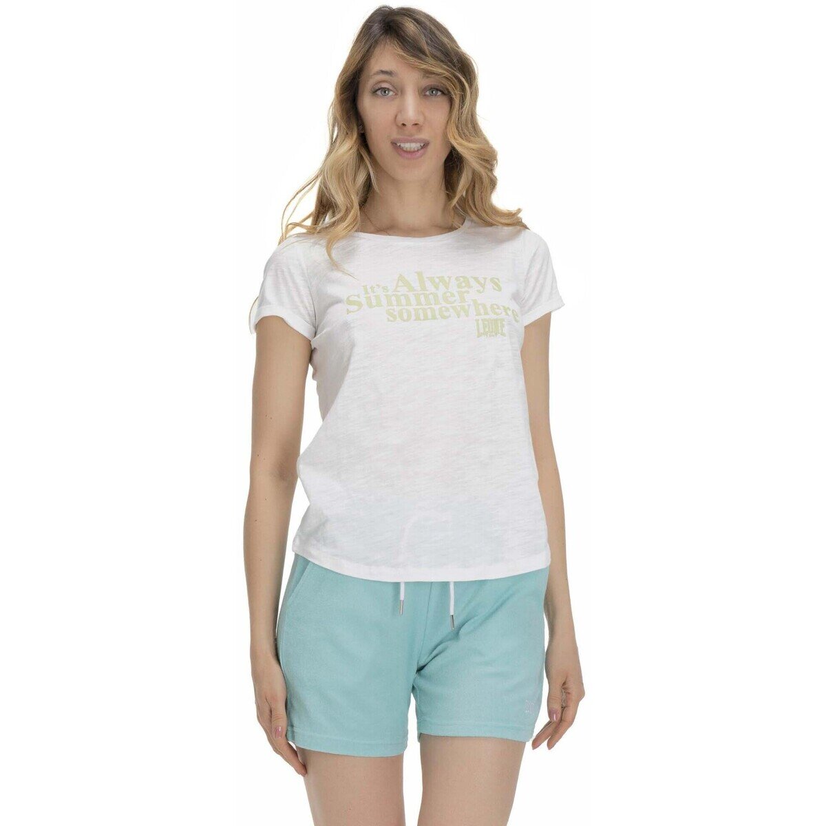 Leone 1947 Îmbracaminte Woman Short Sleeves Silence Work