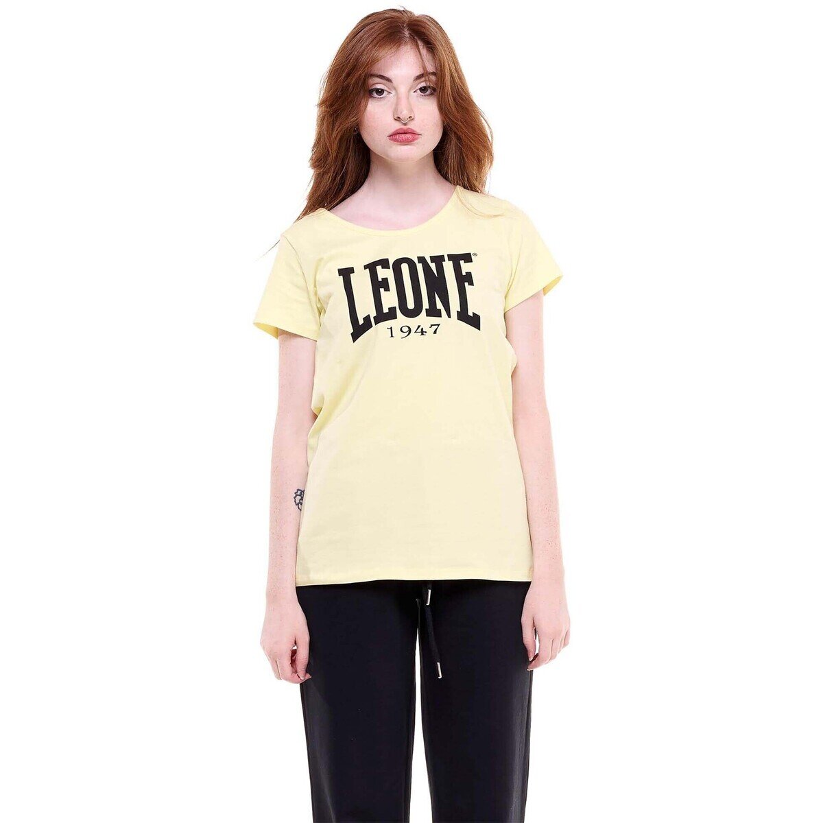 Leone 1947 Îmbracaminte Woman T-Shirt Short Sleeves Basic 1947