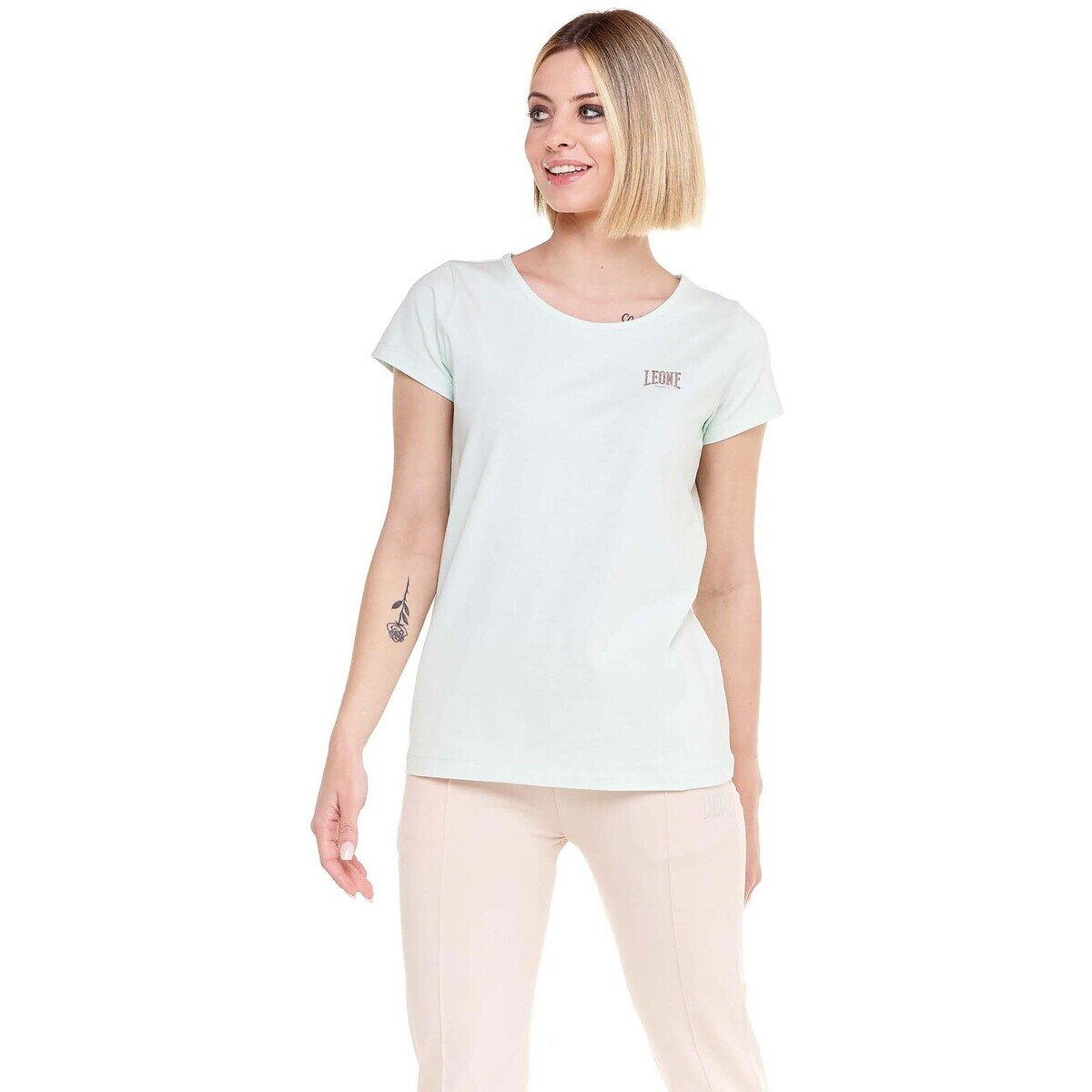 Leone 1947 Îmbracaminte Woman T-Shirt Short Sleeves Under All