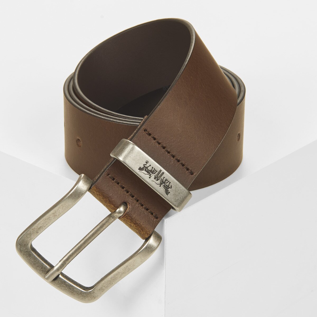Levi's Accesorii textile METAL TWO HORSE KEEPER BELT