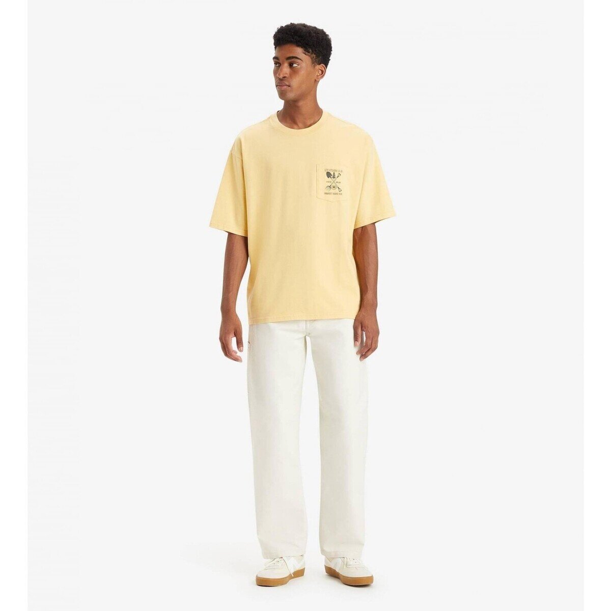 Levi's Îmbracaminte 568 Stay Loose Carpenter Chalky White Su